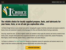 Tablet Screenshot of 1stchoiceenergyservices.com